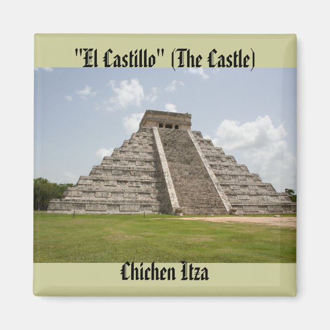 Aimant "El Castillo" (Le Château) à Chichen Itza (Devant)
