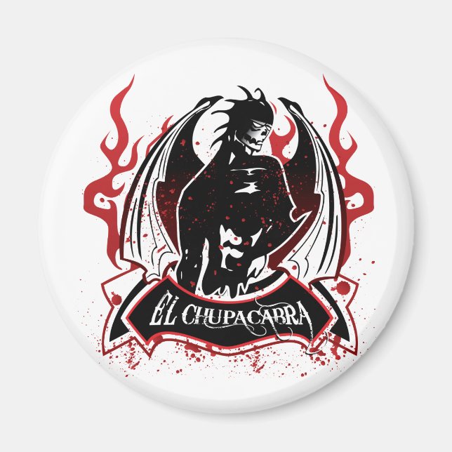 Aimant El Chupacabra - Sucker de chèvre (Devant)