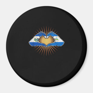 Aimant El Salvador Et Nicaragua Mains Cardiaques