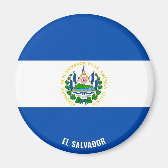 Aimant El Salvador Flag Charming Patriotic (Devant)
