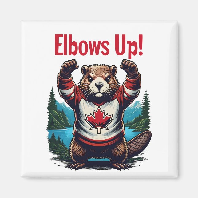 Aimant Elbows Up Canada (Devant)