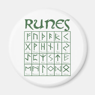 Aimant Elder Futhark Runes