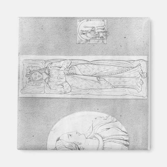 Aimant Eleanor of Aquitaine : Portrait en profil (Devant)