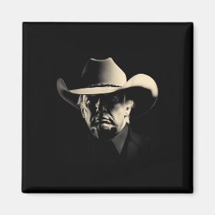 Aimant Élection du président Trump Head Cowboy Usa 2024 V
