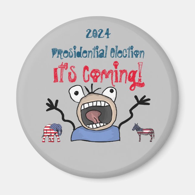 Aimant Élection présidentielle de 2024, c'est imminent ! (Devant)
