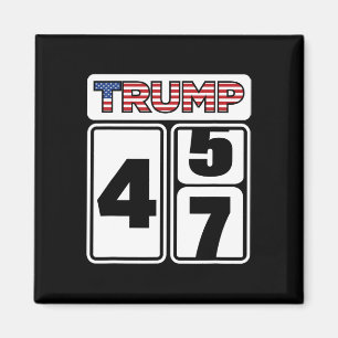 Aimant Élection Trump 2024 47 Victoire du président Inaug