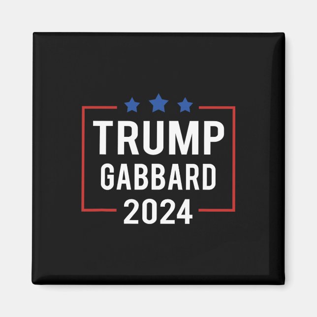 Aimant Élection Trump Vp Gabbard 2024 (Devant)