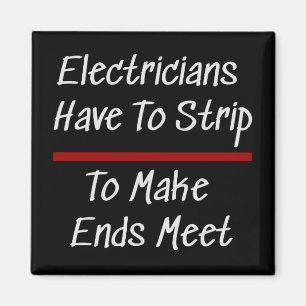 Aimant Electriciens plaisanter Funny Nouveauté Humour éle