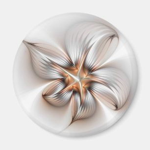 Aimant Élégance florale Art Abstrait fractal moderne