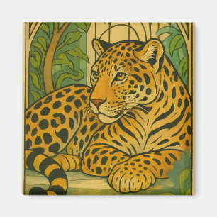 Aimant Élégance stylisée de la jungle