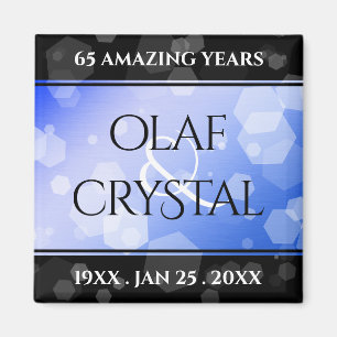 Aimant Élégant 45ème 65ème anniversaire de Mariage Sapphi