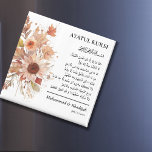 Aimant Élégant automne floral | Ayatul Kursi Nikah Faveur<br><div class="desc">Élégant automne floral | Ayatul Kursi Nikah Musulman Wedding Favors Magnet Ce design avec une élégante fleur d'automne combiné à la calligraphie sainte de ayatul kursi pour célébrer le mariage musulman, nikah et walima, dans l'espoir bénédiction et du'a de l'invité au couple nouvellement marié Facilement personnalisé et personnaliser avec ajout...</div>