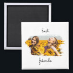 Aimant Elegant BFF Best Friends Forever Birthday Card<br><div class="desc">An elegant best friends photo design allowing you to DIY personalize the photos to your own BFF personal ones. Ideal personal gift for yourself or for your besties birthday,  Christmas or gift for any other special occasion. Perfect unique memory gift for all.</div>