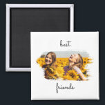 Aimant Elegant BFF Best Friends Forever Birthday Card<br><div class="desc">An elegant best friends photo design allowing you to DIY personalize the photos to your own BFF personal ones. Ideal personal gift for yourself or for your besties birthday,  Christmas or gift for any other special occasion. Perfect unique memory gift for all.</div>