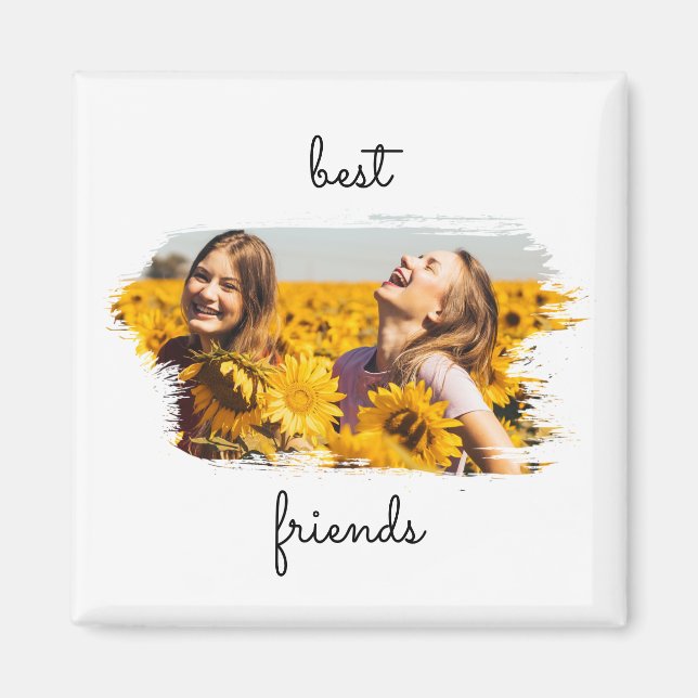 Aimant Elegant BFF Best Friends Forever Birthday Card (Devant)