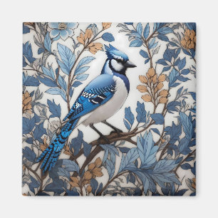 Aimant Elégant Blue Jay William Morris inspiré