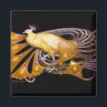 AIMANT ÉLÉGANT CACHET EN JAUNE, NOIR<br><div class="desc">Design numérique par Bulgan Lumini. Partie de la nouvelle collection ARCADIA.</div>