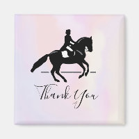 Elégant cavalier de Dressage sur Merci d'aquarelle