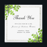Aimant Elégant Coin Mariage de décoration Merci<br><div class="desc">Un aimant Mariage élégant vous remercie avec un décor de fougère d'angle et un cadre de parties scintillant argenté. Toutes les couleurs de texte, de police et de police sont entièrement personnalisables pour répondre à vos besoins, si vous souhaitez aider à customiser votre produit ou si vous souhaitez faire correspondre...</div>