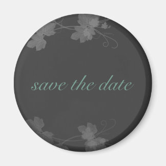 Aimant Élégant Enregistrer la date Vin bleu et noir et bl