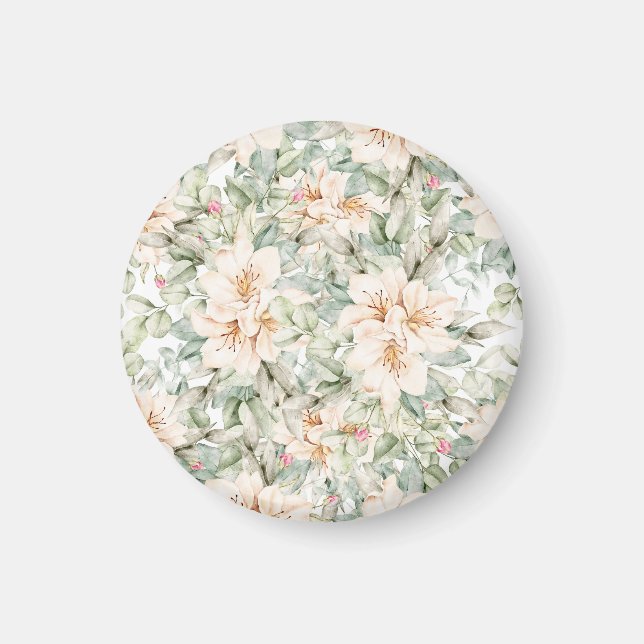 Aimant élégant floral (Devant)