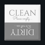 Aimant Elegant Grey | Blanc | Lave-vaisselle<br><div class="desc">Un lave-vaisselle parfait aimant propre/sale qui aidera tous ceux qui doutent si les plats sont propres ou sales! Idéal pour les ménages occupés, cet aimant est facilement modifiable et est livré avec le modèle "Nettoyer, s'il vous plaît vide... et Sale, ne pas utiliser... " en gris et blanc stylisé avec...</div>