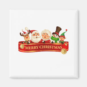 Aimant Élégant joyeux Joyeux Noël, Bonne Année
