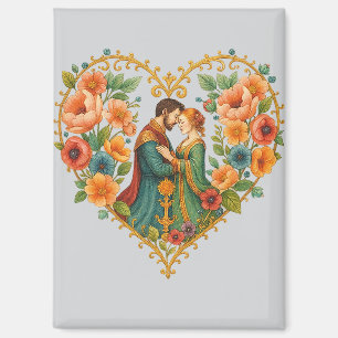 Aimant Elegant Love Heart