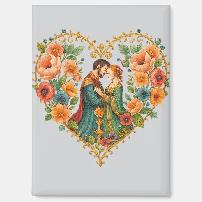 Aimant Elegant  Love Heart (Recto)