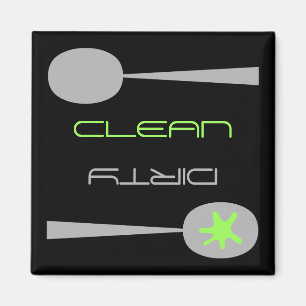 Aimant élégant, propre ou sale pour le