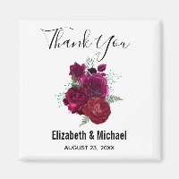 Élégant Rose Magenta Floral Bouquet Mariage