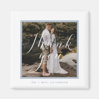 Élégant Script photo mariageMerci