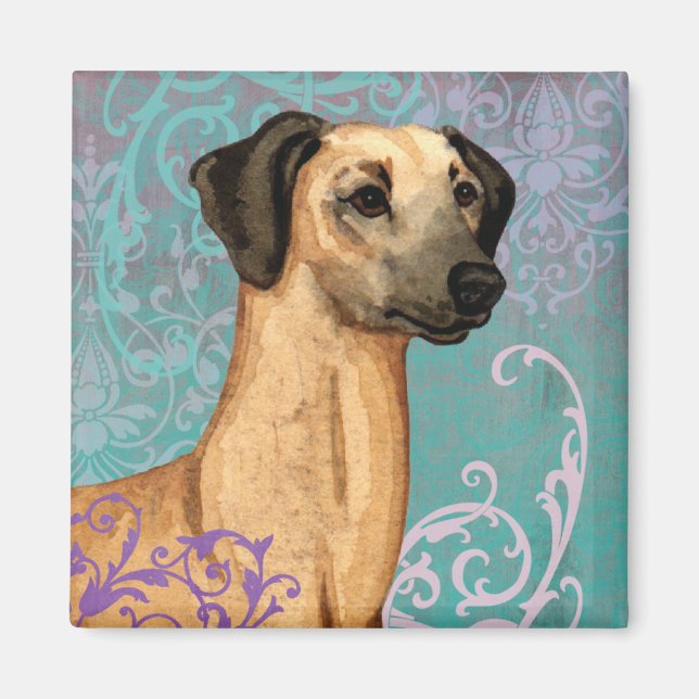 Aimant Élégant Sloughi (Devant)