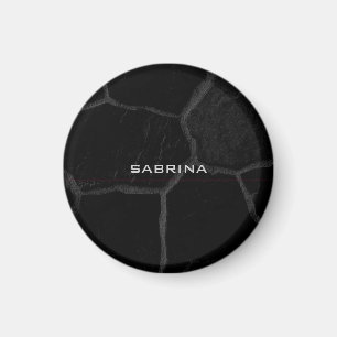 Aimant Elégante Pierre Noire Minimaliste Style Moderne