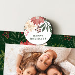 Aimant Elégante Poinsettia Joyeuse Aquarelle de Noël<br><div class="desc">🧲 Ajoutez votre réfrigérateur, vos cartes magnétiques, et plus avec la beauté de mes magnets. Ces charmants magnets apportent une touche d'élégance et de festivité à vos espaces de tous les jours. _____________________________ ***ce design fait partie d'une collection de vacances de Noël*** Entrez dans un monde de charme de vacances...</div>