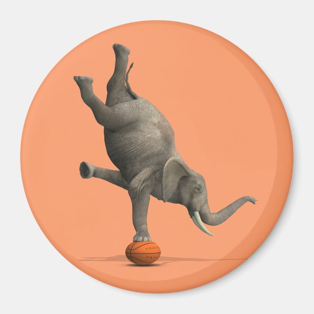 Aimant Eléphant artistique (Devant)