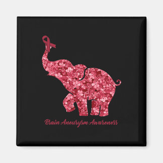 Aimant Eléphant Avec Fleur Cerveau Aneurysme Sensibilisat