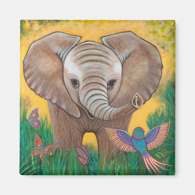 Aimant Eléphant bébé (Devant)