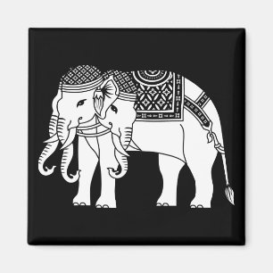 Aimant Elephant blanc thaïlandais Erawan