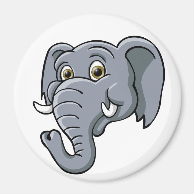 Aimant Eléphant de dessin (Devant)