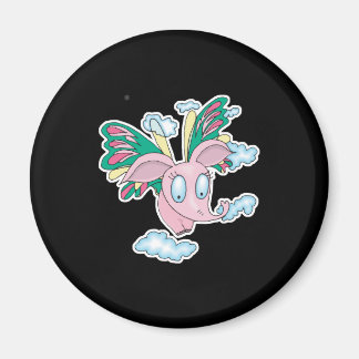 Aimant éléphant de fée volant