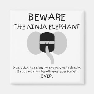 Aimant Éléphant de Ninja