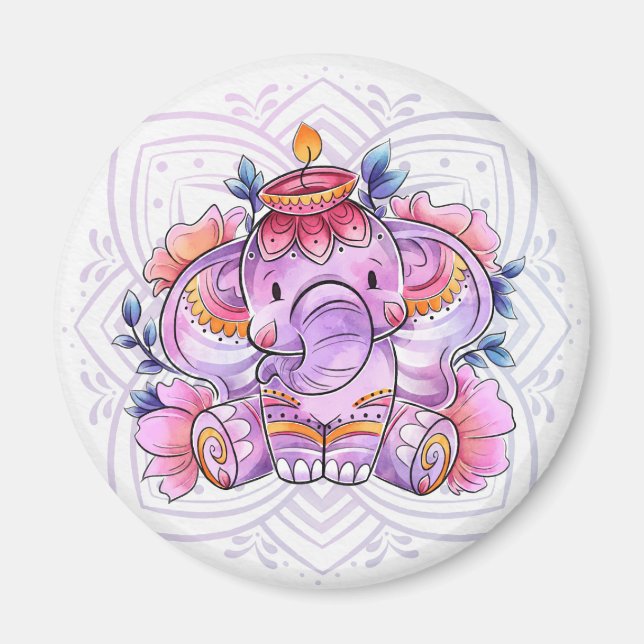 Aimant Elephant/Ganesh (Devant)