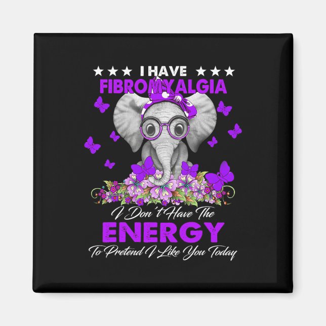 Aimant Eléphant J'Ai Des Cadeaux De Sensibilisation À La  (Devant)