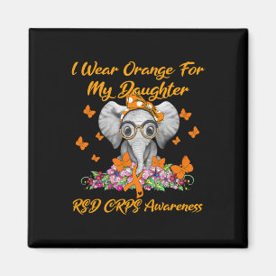 Aimant Elephant Je Porte Orange Pour Ma Fille Crps Rsd Aw