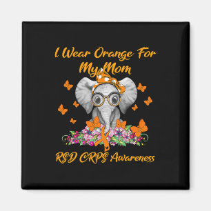 Aimant Elephant Je Porte Orange Pour Ma Maman Rsd Crps Aw