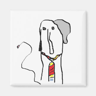 Aimant Elephant Office Worker