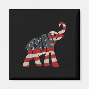 Aimant Éléphant républicain Trump 2024 partisan de Trump