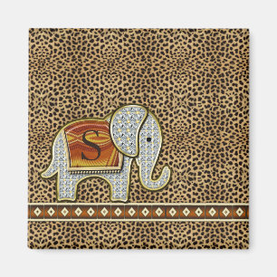 Aimant Elephant Walk Monogram Cheetah ID390