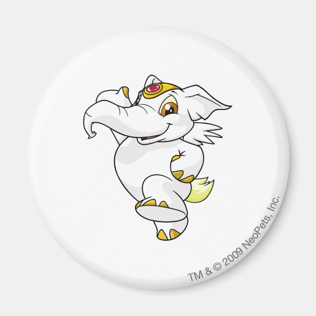 Aimant Elephante blanche (Devant)